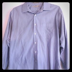 Nordstrom trim fit blue shirt neck 16, sleeves 32